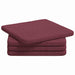 Perne de Șezut 4 pcs Roșu Vin 40 x 40 x 3 cm țesătură - WALTI WALTI