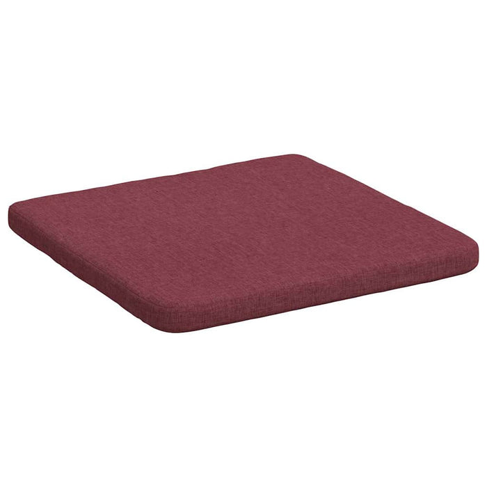 Perne de Șezut 4 pcs Roșu Vin 40 x 40 x 3 cm țesătură - WALTI WALTI