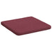 Perne de Șezut 4 pcs Roșu Vin 40 x 40 x 3 cm țesătură - WALTI WALTI