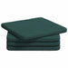 Perne de Șezut 4 pcs Verde închis 40 x 40 x 3 cm țesătură - WALTI WALTI