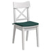 Perne de Șezut 4 pcs Verde închis 40 x 40 x 3 cm țesătură - WALTI WALTI