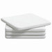 Perne de Șezut 4 pcs Alb 40 x 40 x 3 cm țesătură - WALTI WALTI