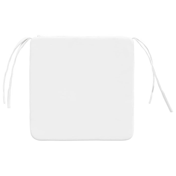 Perne de Șezut 4 pcs Alb 40 x 40 x 3 cm țesătură - WALTI WALTI