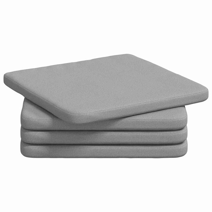 Perne de Șezut 4 pcs Gri nori 40 x 40 x 3 cm țesătură - WALTI WALTI