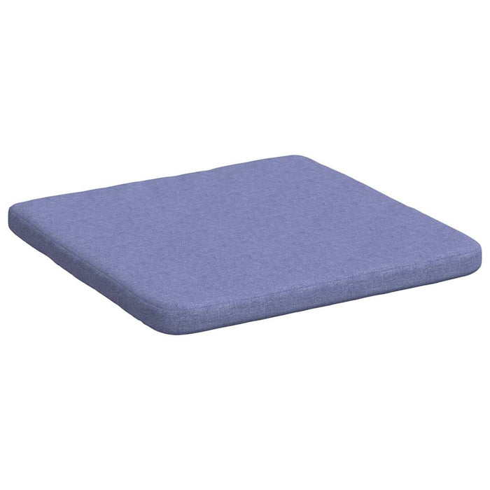 Perne de Șezut 4 pcs Albastru Jeans 40 x 40 x 3 cm țesătură - WALTI WALTI