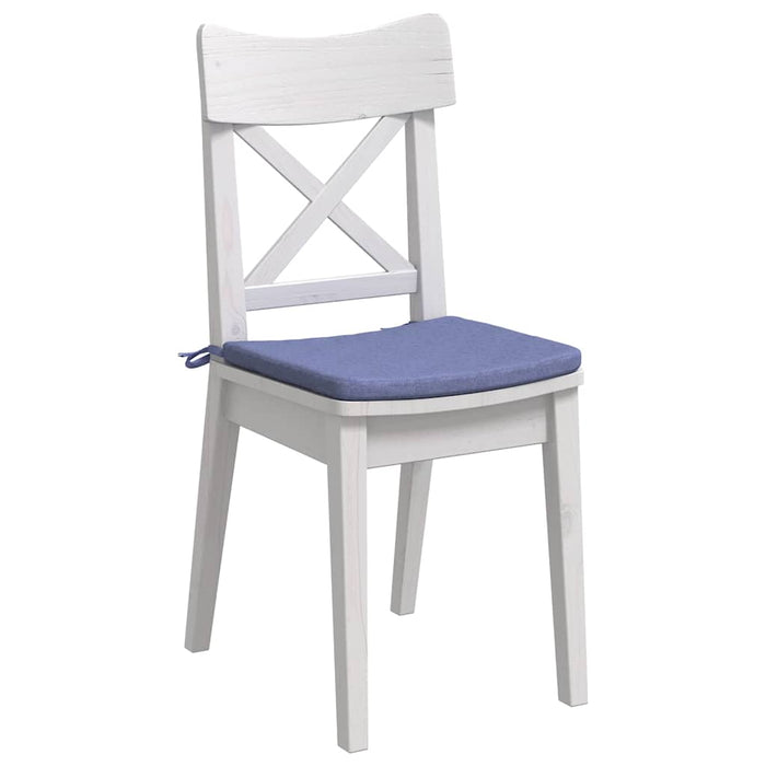 Perne de Șezut 4 pcs Albastru Jeans 40 x 40 x 3 cm țesătură - WALTI WALTI