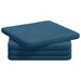 Perne de Șezut 4 pcs albastru 40 x 40 x 3 cm Catifea - WALTI WALTI