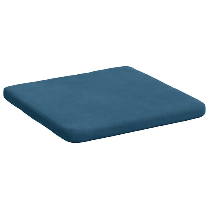 Perne de Șezut 4 pcs albastru 40 x 40 x 3 cm Catifea - WALTI WALTI
