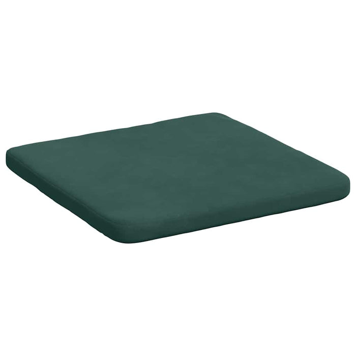 Perne de Șezut 4 pcs Verde închis 40 x 40 x 3 cm Catifea - WALTI WALTI