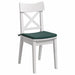 Perne de Șezut 4 pcs Verde închis 40 x 40 x 3 cm Catifea - WALTI WALTI