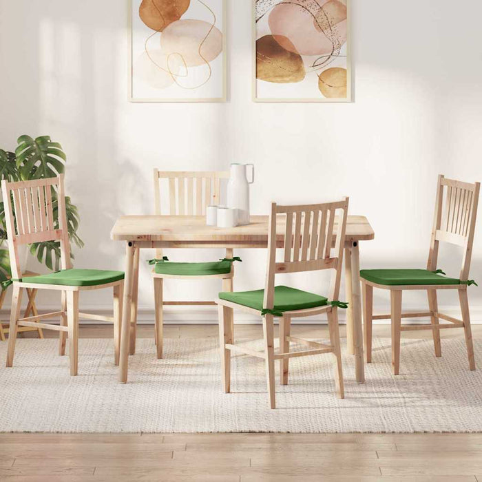 Perne de Șezut 4 pcs Verde deschis 40 x 40 x 3 cm Catifea - WALTI WALTI