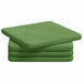 Perne de Șezut 4 pcs Verde deschis 40 x 40 x 3 cm Catifea - WALTI WALTI