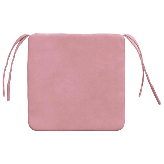 Perne de Șezut 4 pcs Roz 40 x 40 x 3 cm Catifea - WALTI WALTI