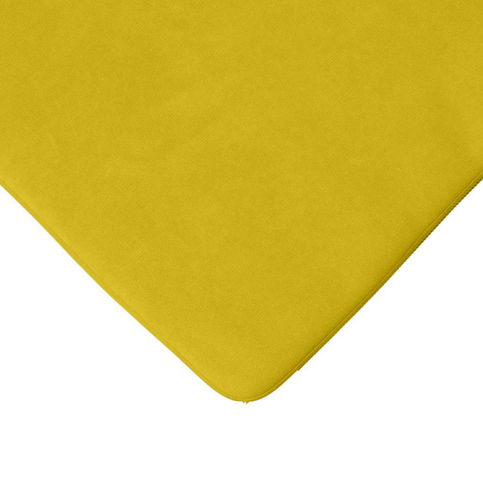 Perne de Șezut 4 pcs Galben 40 x 40 x 3 cm Catifea - WALTI WALTI