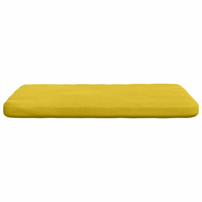 Perne de Șezut 4 pcs Galben 40 x 40 x 3 cm Catifea - WALTI WALTI