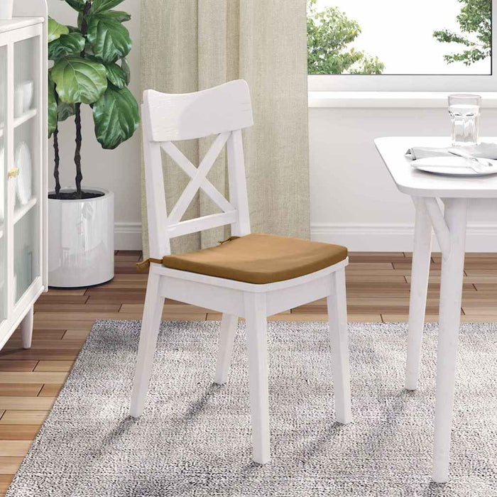 Perne de Șezut 4 pcs Maro 40 x 40 x 3 cm Catifea - WALTI WALTI