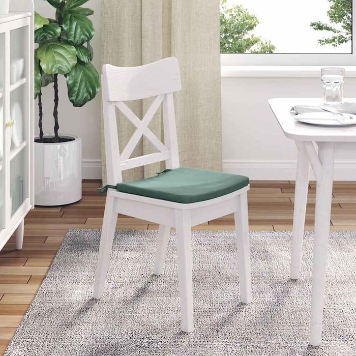 Perne de Șezut 4 pcs Verde Mării 40 x 40 x 3 cm Catifea WALTI