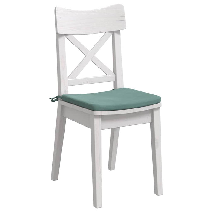 Perne de Șezut 4 pcs Verde Mării 40 x 40 x 3 cm Catifea WALTI