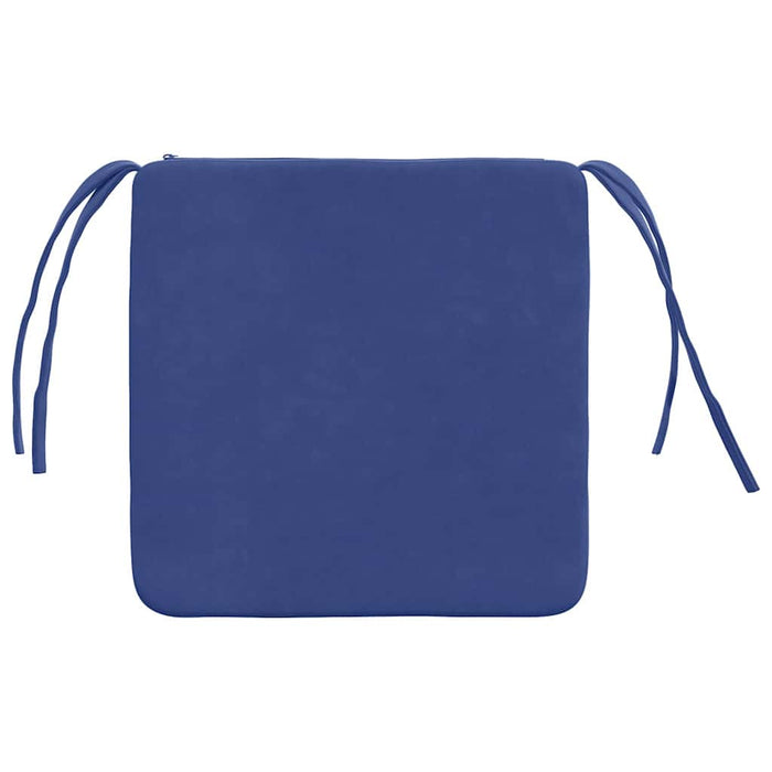 Perne de Șezut 4 pcs Albastru Poliție 40 x 40 x 3 cm Catifea - WALTI WALTI