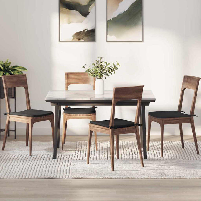 Perne de Șezut 4 pcs Negru 40 x 40 x 3 cm - WALTI WALTI