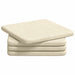 Perne de Șezut 4 pcs Crem 40 x 40 x 3 cm Țesătură din corduroy - WALTI WALTI