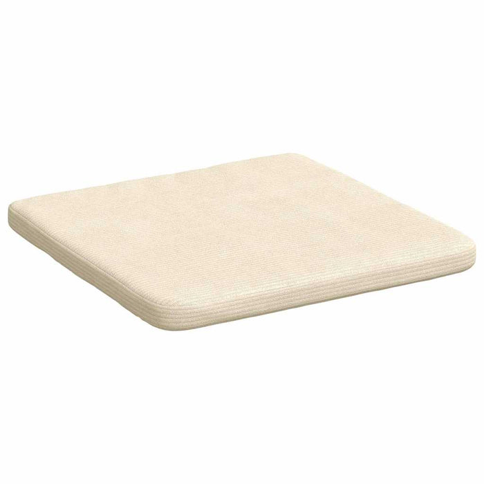 Perne de Șezut 4 pcs Crem 40 x 40 x 3 cm Țesătură din corduroy - WALTI WALTI