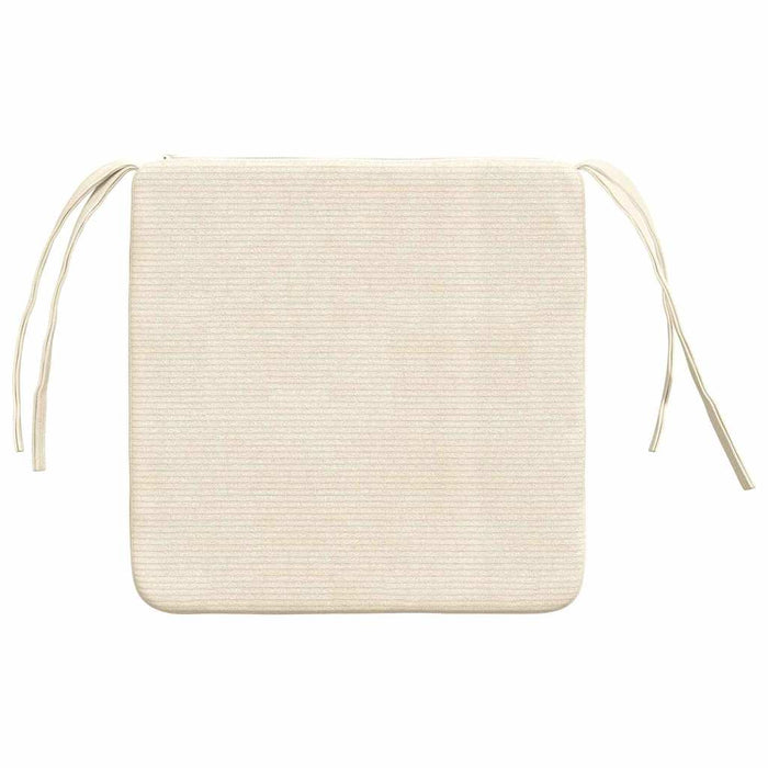 Perne de Șezut 4 pcs Crem 40 x 40 x 3 cm Țesătură din corduroy - WALTI WALTI