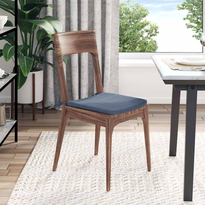 Perne de Șezut 4 pcs albastru 40 x 40 x 3 cm WALTI