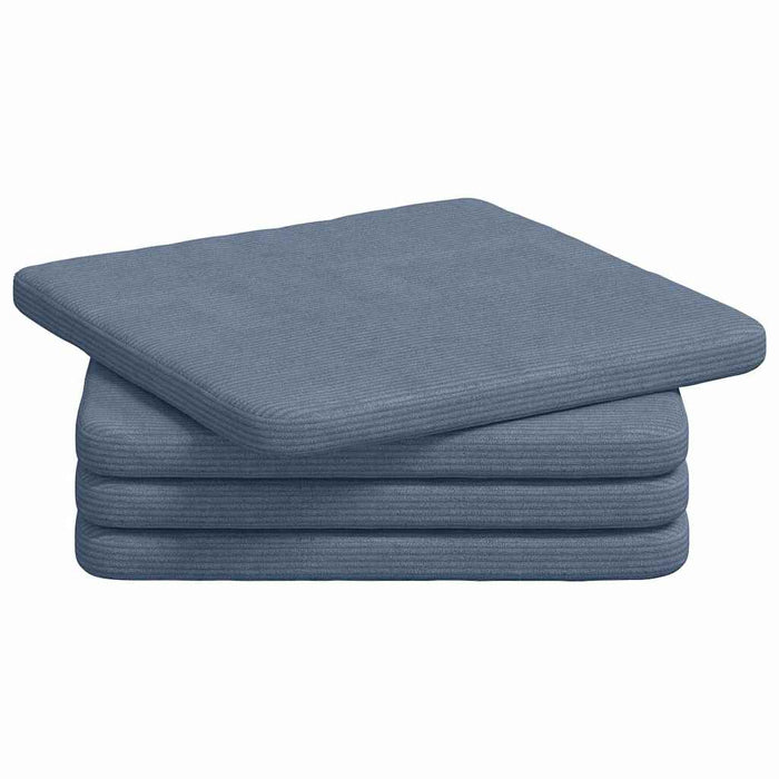 Perne de Șezut 4 pcs albastru 40 x 40 x 3 cm WALTI