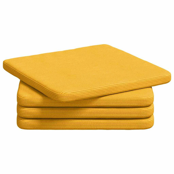 Perne de Șezut 4 pcs Galben Deschis 40 x 40 x 3 cm - WALTI WALTI
