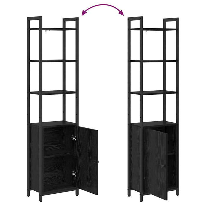 Dulap pentru cărți Stejar Negru 40 x 24 x 161 cm Lemn compozit - WALTI WALTI