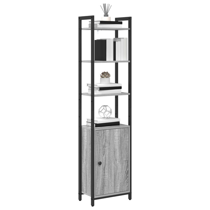 Dulap pentru cărți Gri Sonoma 40 x 24 x 161 cm Lemn compozit - WALTI WALTI