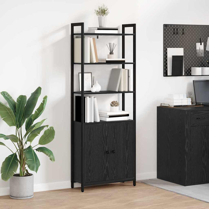 Dulap pentru cărți Stejar Negru 60 x 24 x 161 cm Lemn compozit - WALTI WALTI