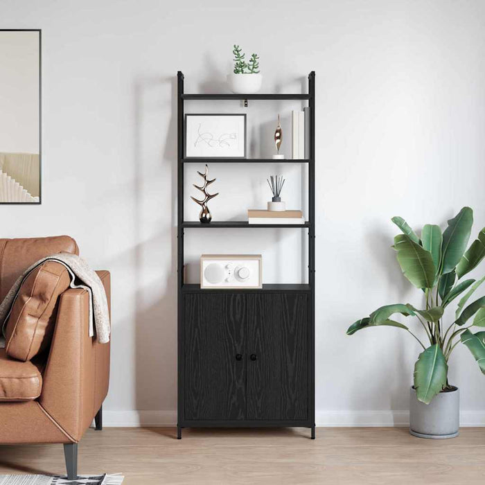 Dulap pentru cărți Stejar Negru 60 x 24 x 161 cm Lemn compozit - WALTI WALTI