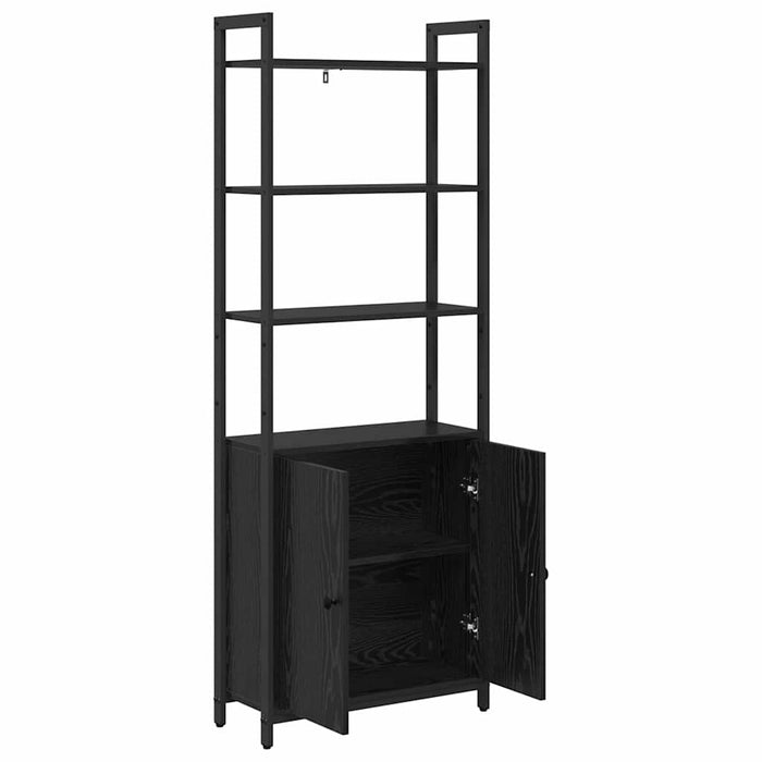 Dulap pentru cărți Stejar Negru 60 x 24 x 161 cm Lemn compozit - WALTI WALTI
