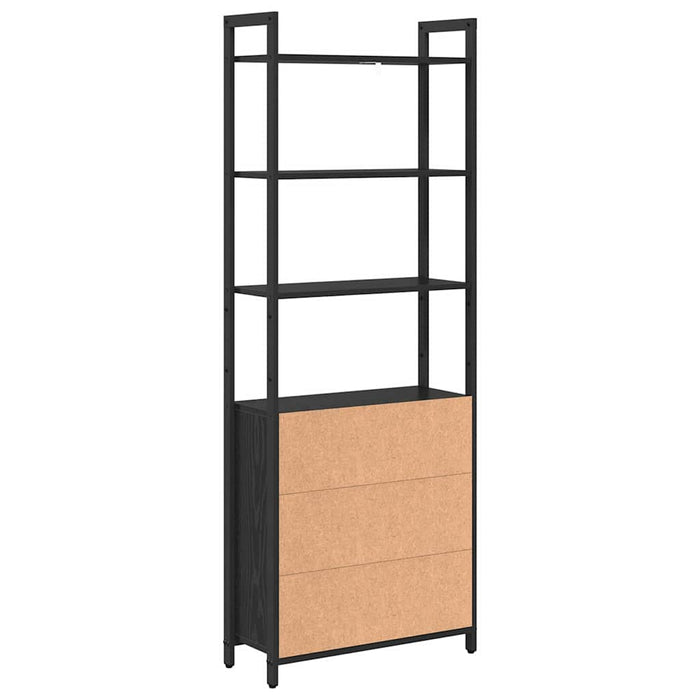 Dulap pentru cărți Stejar Negru 60 x 24 x 161 cm Lemn compozit - WALTI WALTI