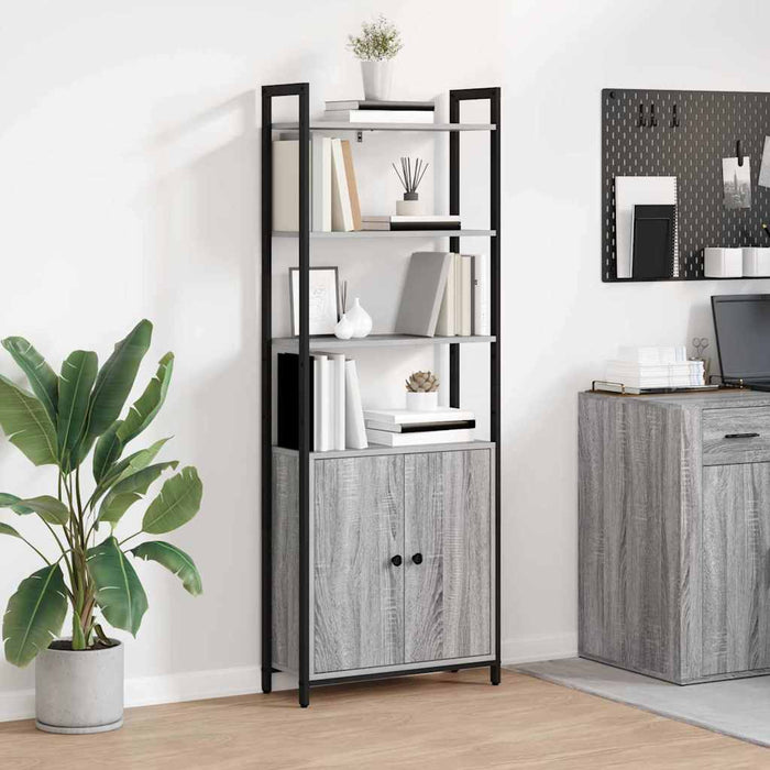 Dulap pentru cărți Gri Sonoma 60 x 24 x 161 cm Lemn compozit - WALTI WALTI