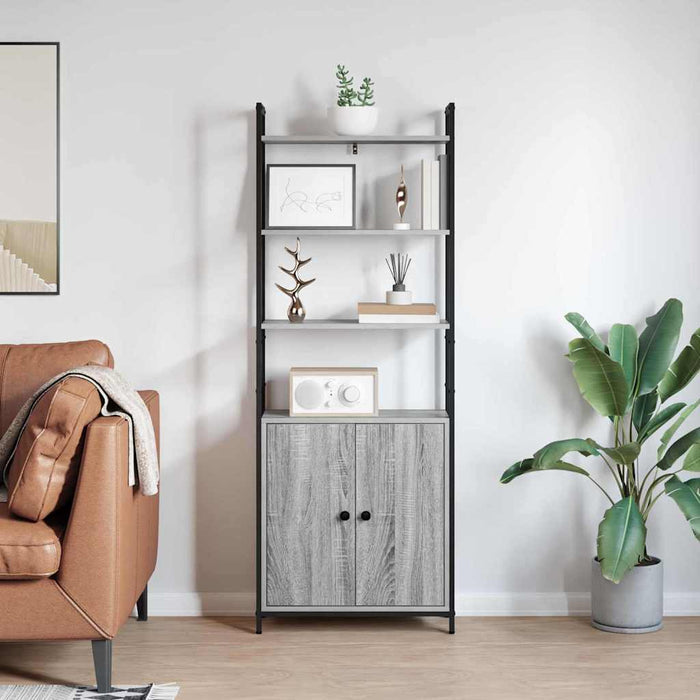 Dulap pentru cărți Gri Sonoma 60 x 24 x 161 cm Lemn compozit - WALTI WALTI
