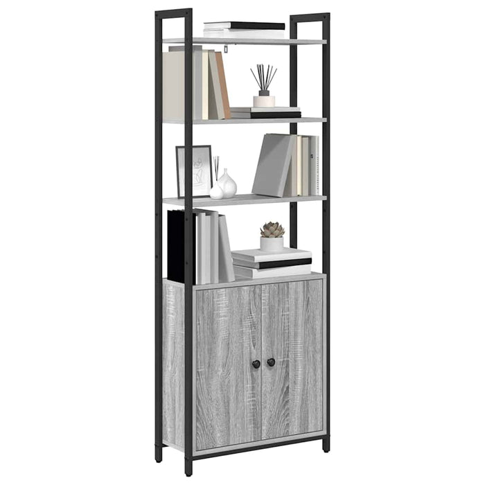 Dulap pentru cărți Gri Sonoma 60 x 24 x 161 cm Lemn compozit - WALTI WALTI