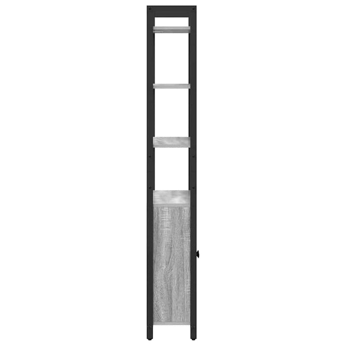 Dulap pentru cărți Gri Sonoma 60 x 24 x 161 cm Lemn compozit - WALTI WALTI