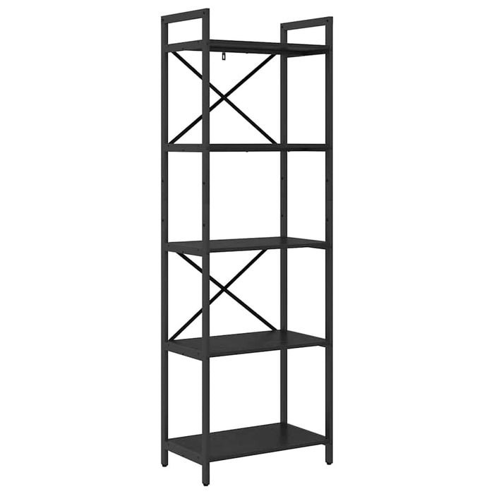 Raft pentru cărți Stejar Negru 56 x 34 x 171 cm Lemn compozit - WALTI WALTI