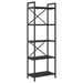 Raft pentru cărți Stejar Negru 56 x 34 x 171 cm Lemn compozit - WALTI WALTI
