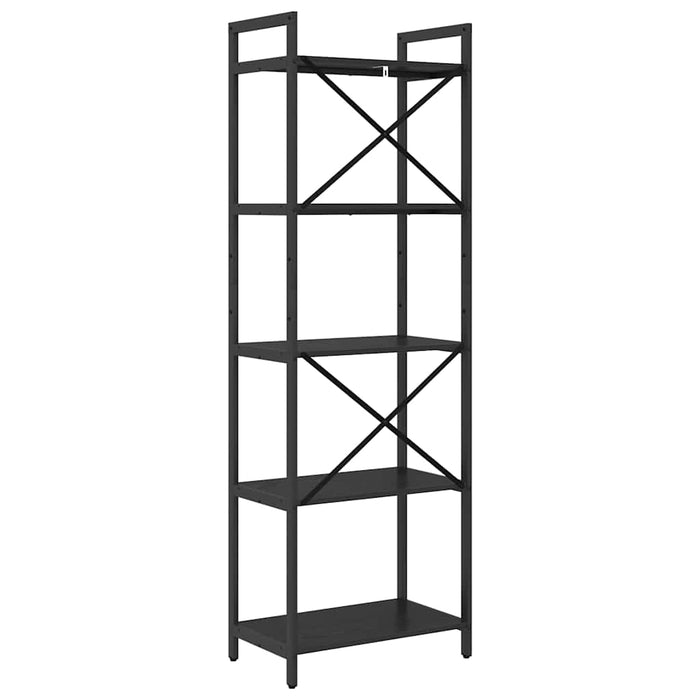 Raft pentru cărți Stejar Negru 56 x 34 x 171 cm Lemn compozit - WALTI WALTI