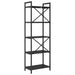 Raft pentru cărți Stejar Negru 56 x 34 x 171 cm Lemn compozit - WALTI WALTI