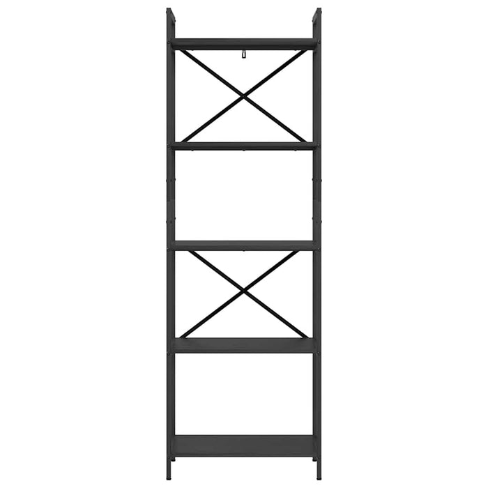 Raft pentru cărți Stejar Negru 56 x 34 x 171 cm Lemn compozit - WALTI WALTI