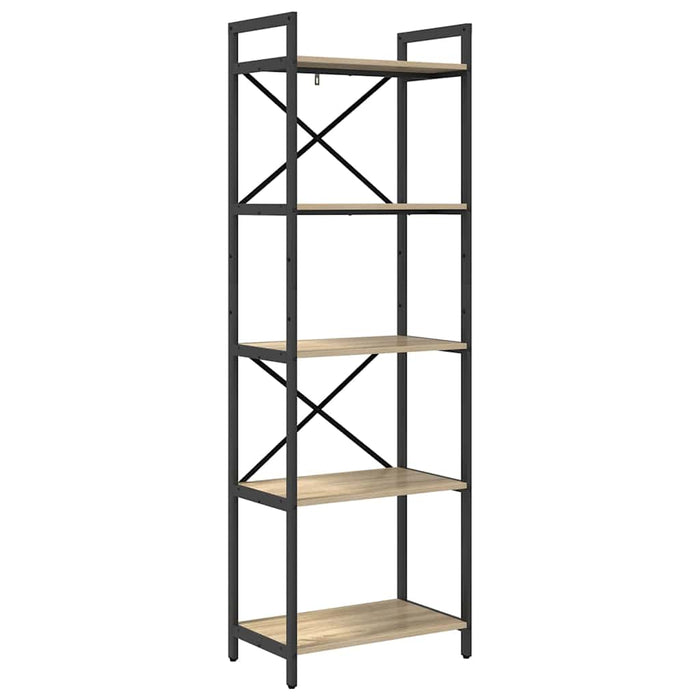 Raft pentru cărți Stejar Sonoma 56 x 34 x 171 cm Lemn compozit - WALTI WALTI