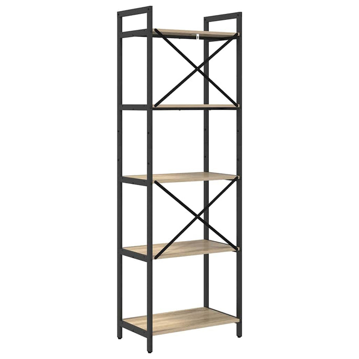 Raft pentru cărți Stejar Sonoma 56 x 34 x 171 cm Lemn compozit - WALTI WALTI