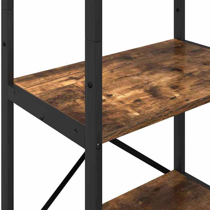 Raft pentru cărți Stejar fumuriu 56 x 34 x 171 cm Lemn compozit - WALTI WALTI
