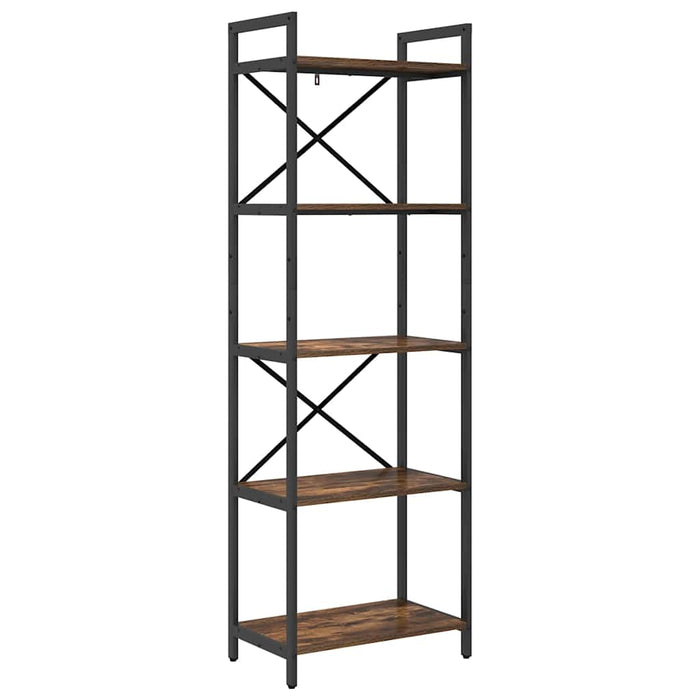 Raft pentru cărți Stejar fumuriu 56 x 34 x 171 cm Lemn compozit - WALTI WALTI