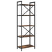 Raft pentru cărți Stejar fumuriu 56 x 34 x 171 cm Lemn compozit - WALTI WALTI